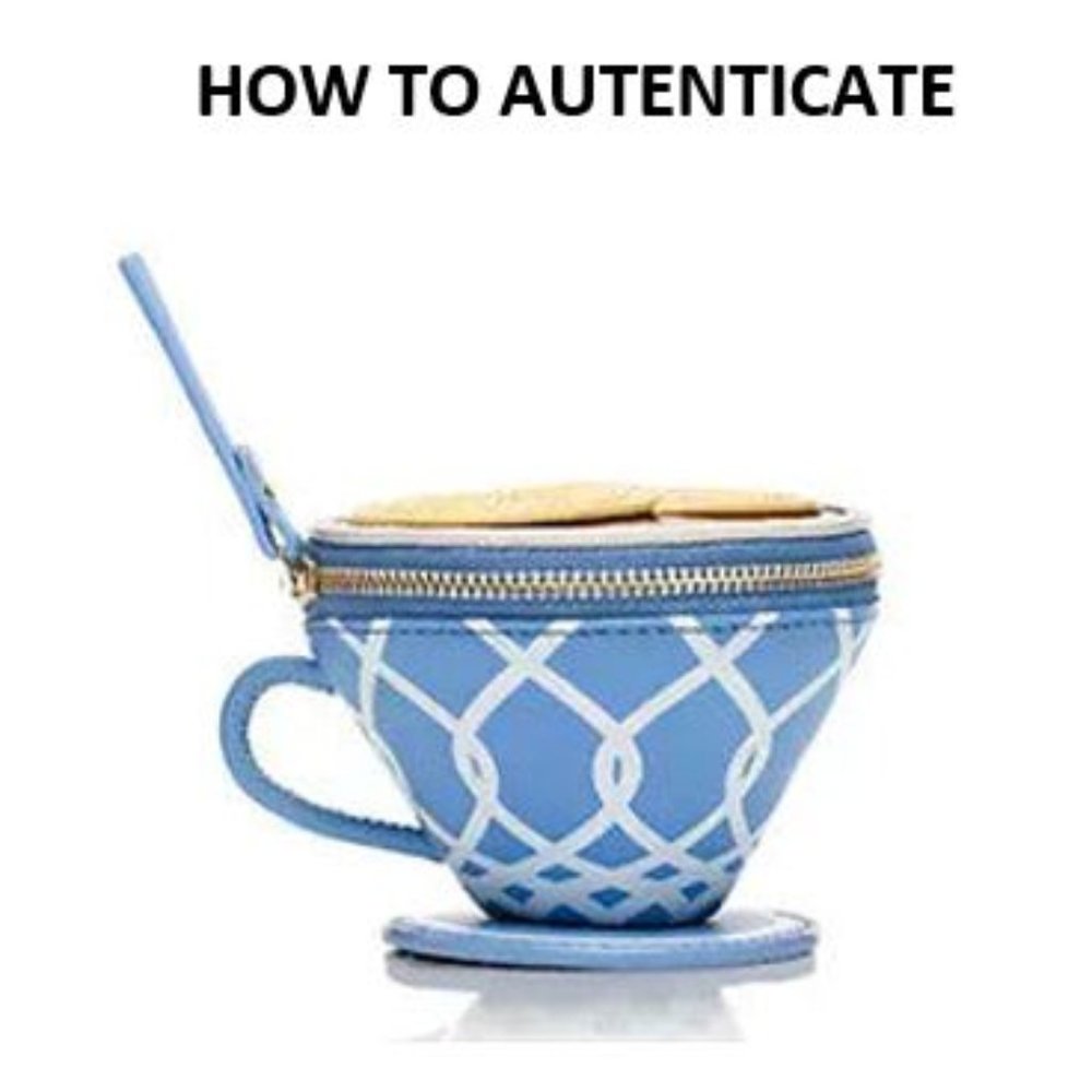 HOW TO AUTHENTICATE Kate Spade Down the Rabbit Hole Teacup Tea Cup Coin Purse
